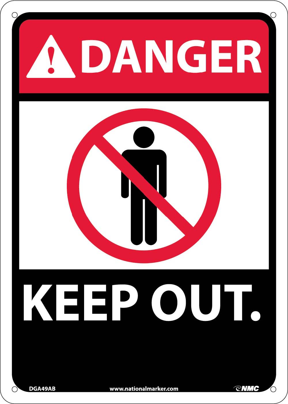 Danger Keep Out Sign-eSafety Supplies, Inc