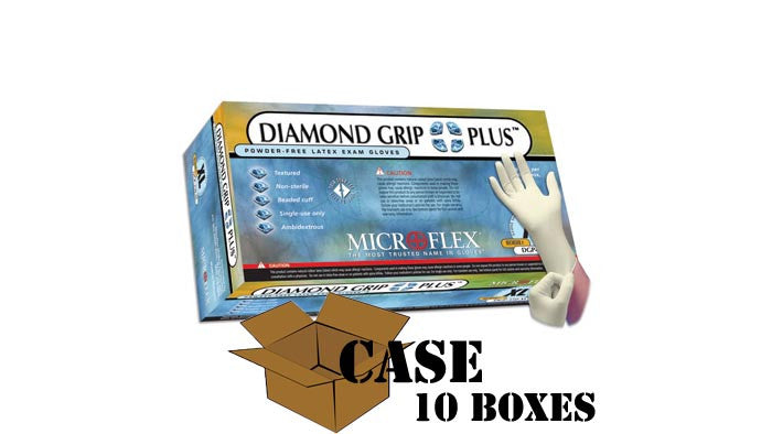 Microflex - Diamond Grip Plus - Latex Gloves - Case-eSafety Supplies, Inc