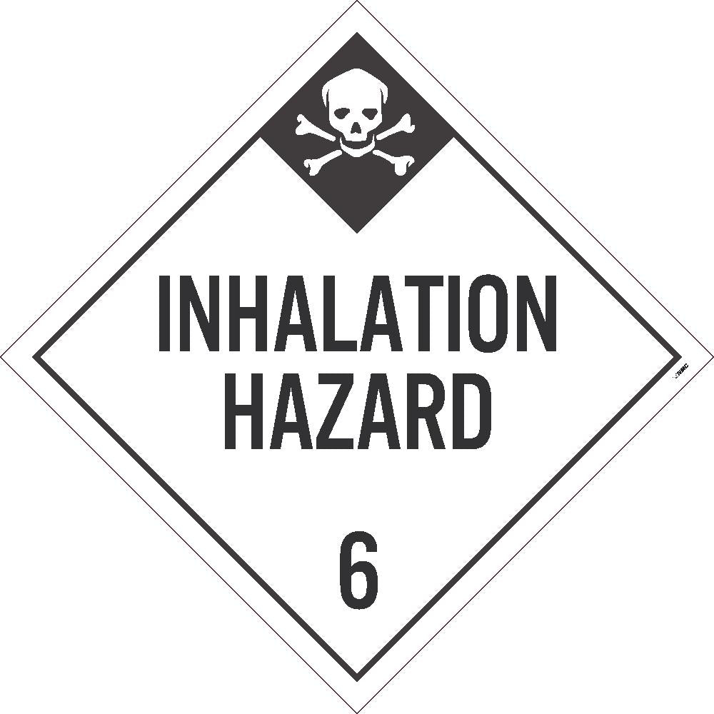Placard, Inhalation Hazard 6, 10.75X10.75, Tag Board - DL135TB-eSafety Supplies, Inc