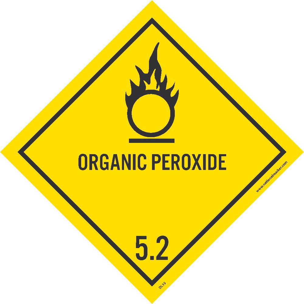 Organic Peroxide Label - Pack of 25-eSafety Supplies, Inc