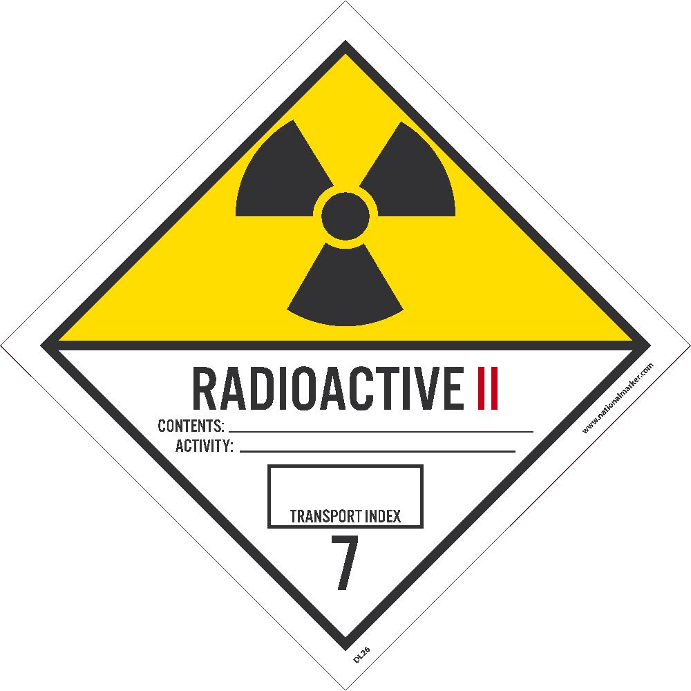 Radioactive Ii Label - Roll-eSafety Supplies, Inc