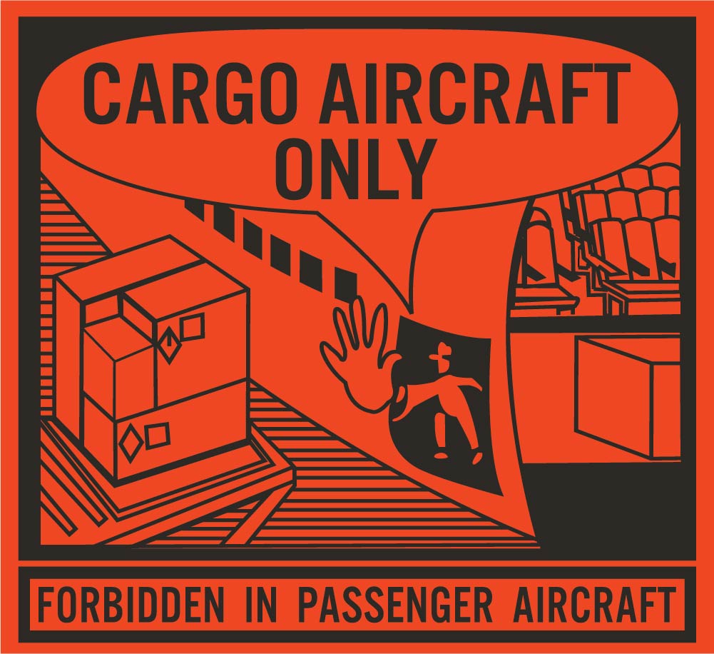Cargo Aircraft Only Label - Roll-eSafety Supplies, Inc