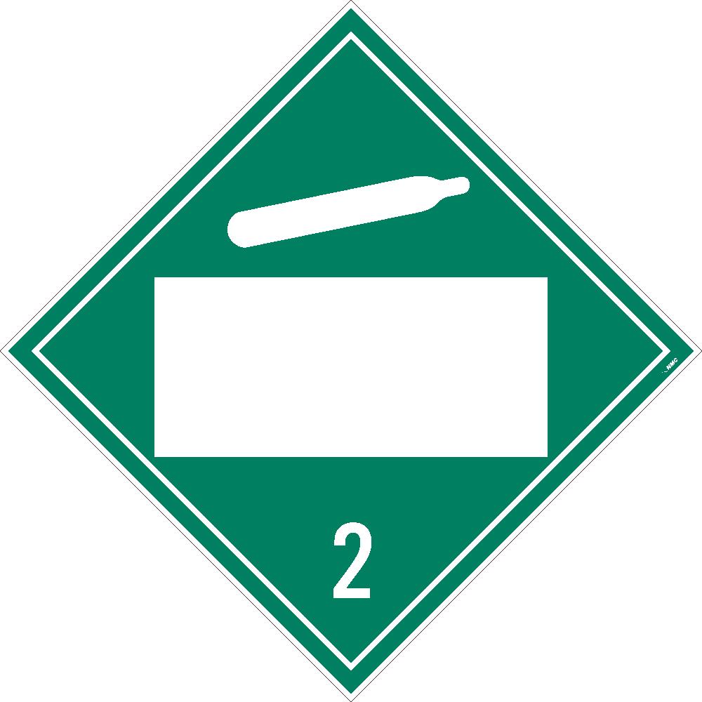 Placard, Non Flammable Gas 2, Blank, 10.75X10.75, Tag Board, Card Stock, Pack 50 - DL6BTB50-eSafety Supplies, Inc