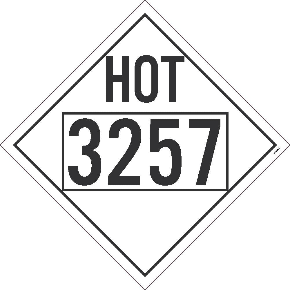 Hot 3257 Misc Dot Placard Sign-eSafety Supplies, Inc