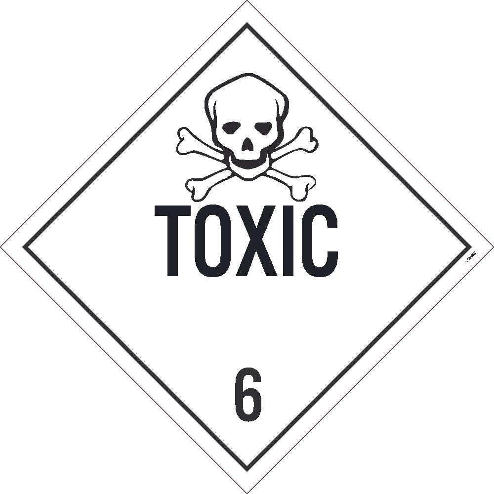 Toxic 6 Dot Placard Sign-eSafety Supplies, Inc