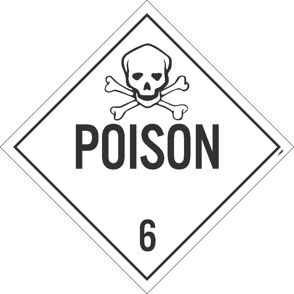 Poison 6 Dot Placard Sign-eSafety Supplies, Inc