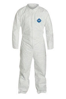 DuPont 4X White Safespec 2.0 5.4 mil Tyvek Disposable Coveralls With Front Zipper Closure, Collar, Elastic Waist And Set Sleeves-eSafety Supplies, Inc
