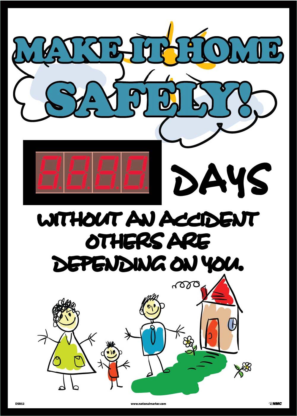 Make It Home Safely Digital Scoreboard-eSafety Supplies, Inc