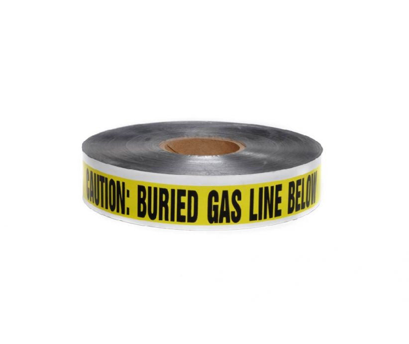 Caution: Buried Gas Line Below Defender Detectable Warning Tape - Roll-eSafety Supplies, Inc