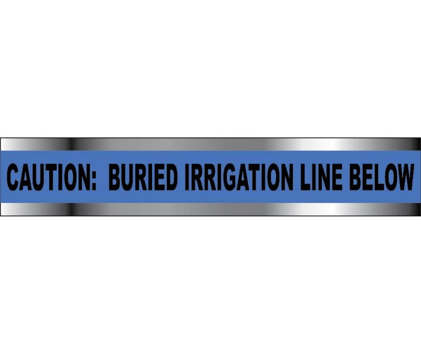 Caution: Buried Irrigation Line Below Defender Detectable Warning Tape - Roll-eSafety Supplies, Inc