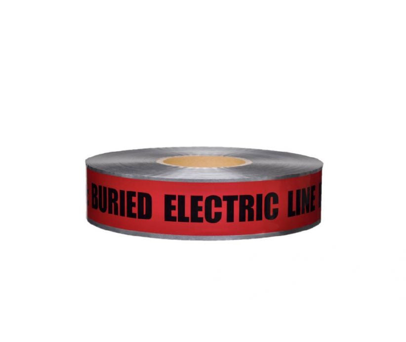 Caution: Buried Electric Line Below Defender Detectable Warning Tape - Roll-eSafety Supplies, Inc