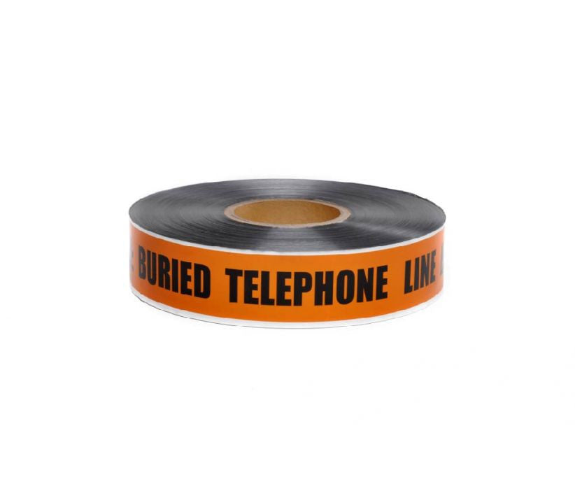 Caution: Buried Fiber Optic Line Below Defender Detectable Warning Tape - Roll-eSafety Supplies, Inc