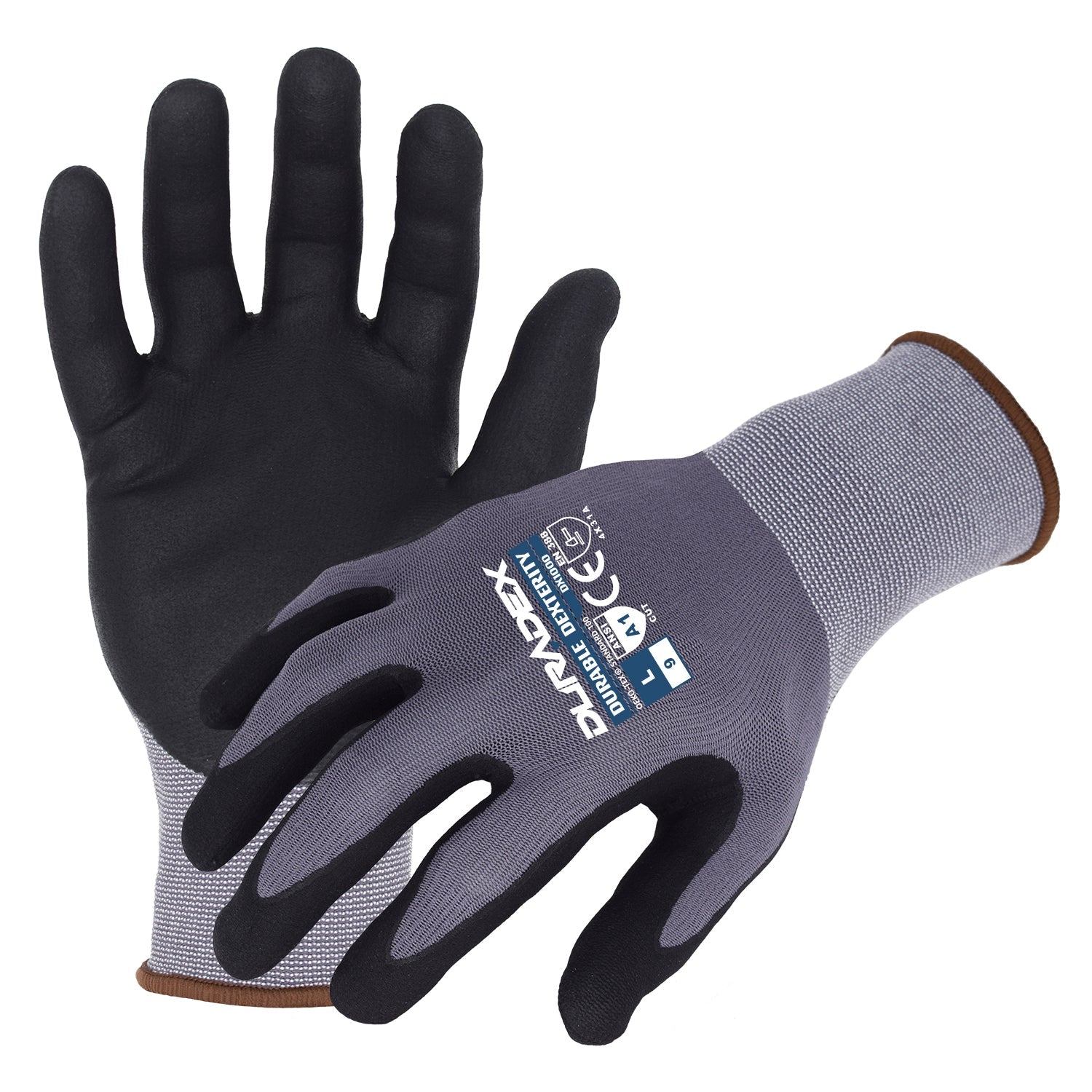 DuraDex® 15-Gauge Seamless Nylon/Spandex Blend Glove with Micro-Foam Nitrile/PU Palm Coating | DX1000-eSafety Supplies, Inc