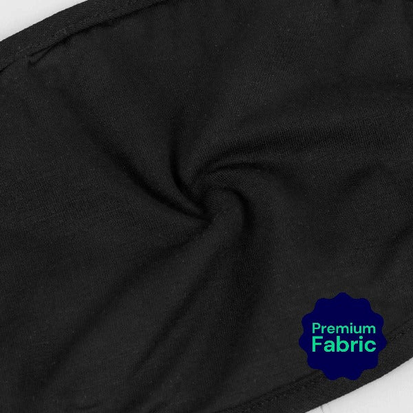 Reusable, Washable, & Cotton Face Mask - Black - Youth-eSafety Supplies, Inc