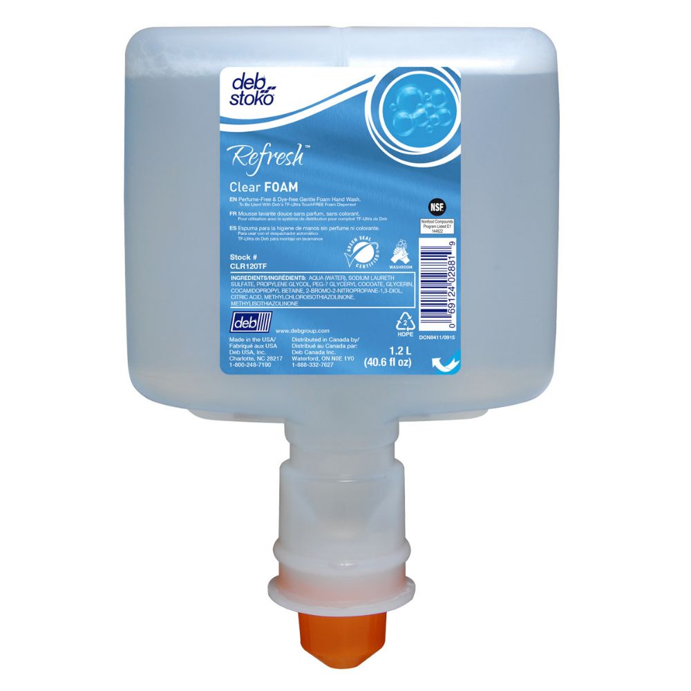 Deb 1.2 Liter Refill Clear Refresh Scented Hand Cleaner-eSafety Supplies, Inc