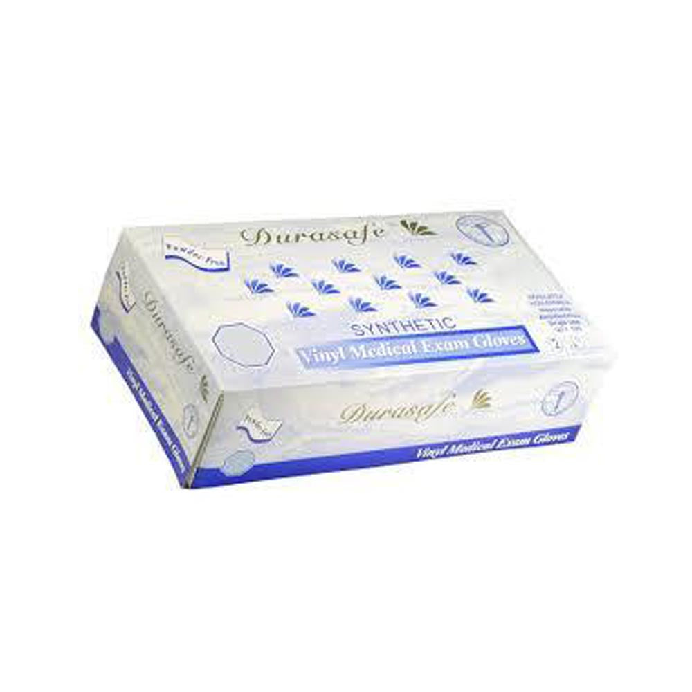 Durasafe Vinyl Exam Gloves, Powder Free Box
