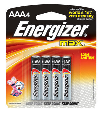 Energizer Eveready MAX 1.5 Volt AAA Alkaline Battery With Flat Contact Terminal-eSafety Supplies, Inc