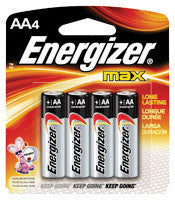 Energizer Eveready MAX 1.5 Volt AA Alkaline Battery With Flat Contact Terminal-eSafety Supplies, Inc