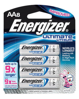 Energizer Ultimate e2 1.5 Volt AA Cylindrical Lithium Battery