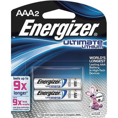 Energizer Ultimate e2 1.5 Volt AAA Cylindrical Lithium Battery-eSafety Supplies, Inc