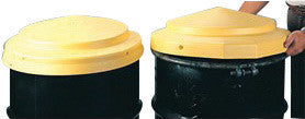 Eagle 23" X 5" Yellow HDPE Closed Head Drum Cover-eSafety Supplies, Inc