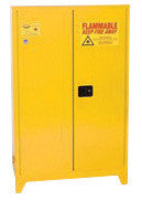Eagle 90 Gallon Yellow 18 Gauge Steel Safety Storage Cabinet With Self-Closing Doors And Shelves-eSafety Supplies, Inc