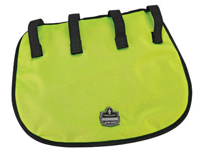 Ergodyne Hi-Viz Lime Chill-Its 6670CT Advanced PVA Evaporative Neck Shade With Hook And Loop Straps-eSafety Supplies, Inc