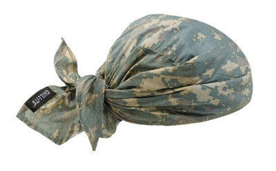Ergodyne Camouflage Chill-Its 6710CT PVA Evaporative Cooling Hat With Tie Closure-eSafety Supplies, Inc