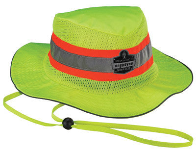 Ergodyne Large - X-Large Hi-Viz Lime Chill-Its 8935CT Advanced PVA Evaporative Ranger Hat With Reflective Stripes-eSafety Supplies, Inc