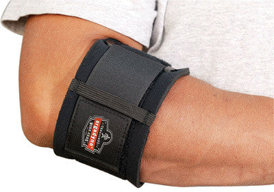 Ergodyne Small Black ProFlex 500 Nylon Laminated Neoprene Ambidextrous Elbow Support With Hook And Loop Closure
