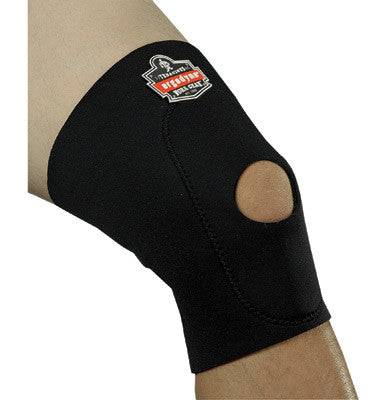Ergodyne X-Large Black ProFlex 615 Neoprene Ambidextrous Single Layer Knee Sleeve With Hook And Loop Closure, Anterior Pad And Open Patella-eSafety Supplies, Inc