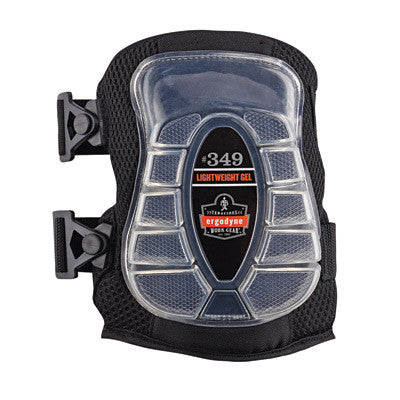 Ergodyne Black ProFlex 349 Gel EVA Foam Lightweight Broad Cap Knee Pad With Elastic Buckle Straps-eSafety Supplies, Inc