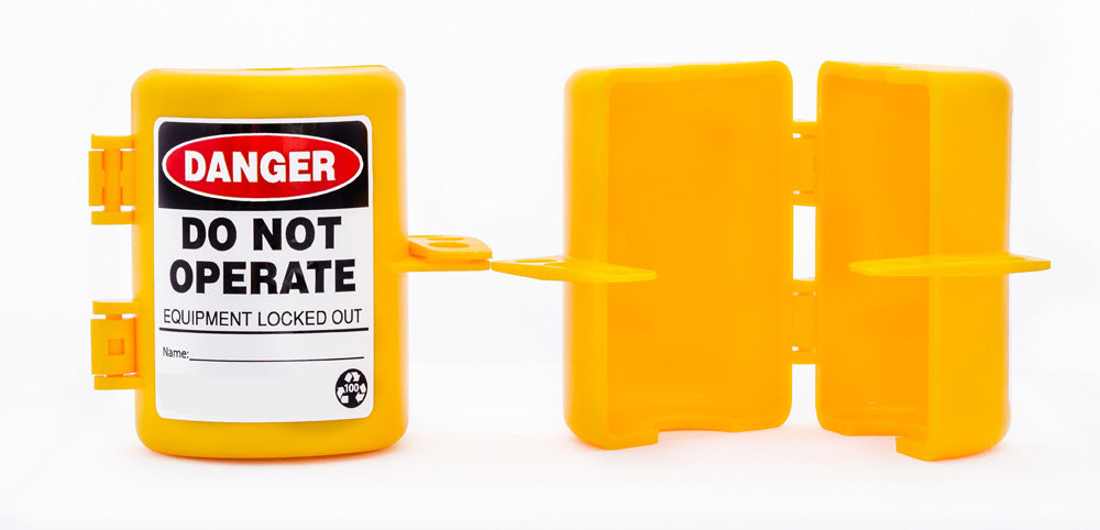 Forklift Propane Tank Lockout Effectively Locks Out Lp Gas Cylinder Handwheels Up To 2-3/16" Diameter. The Device Is Made In The Usa From Recycled Plastic, Measures 2-1/2" Dia. X 3-1/2"W X 3-3/8"H, And Accommodates 3 Padlocks. - FL01-eSafety Supplies, Inc
