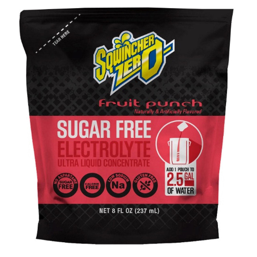 Sqwincher 8 Ounce ZERO Ultra Liquid Concentrate Package Electrolyte Drink (2.5 Gallon Yield) (1 Case Electrolyte Drink Liquid Concentrate - Pack)-eSafety Supplies, Inc