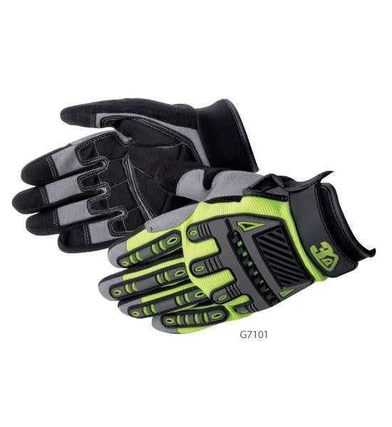 3A Safety Hi-Viz Impact Glove Lime-eSafety Supplies, Inc