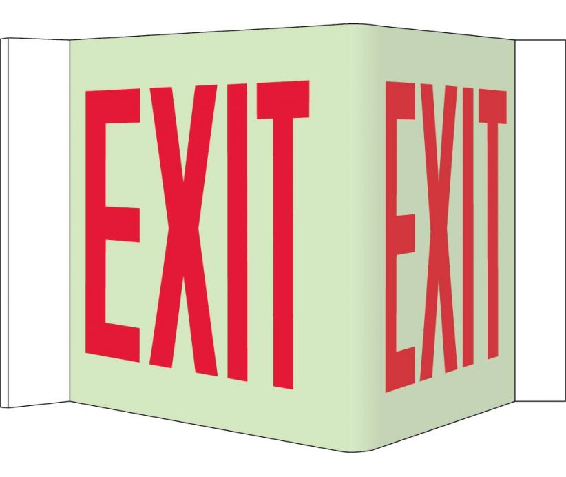 3-View Exit Sign-eSafety Supplies, Inc
