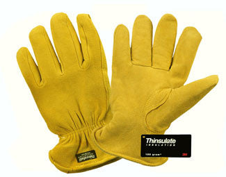 Deerskin Thinsulate Lined - Winter Work Gloves-DOZEN-eSafety Supplies, Inc