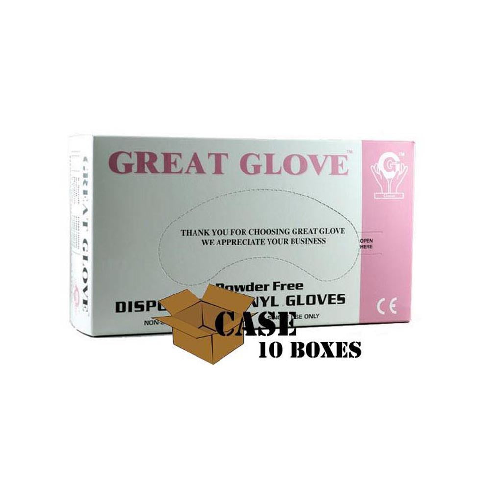 Great Glove - Powder-Free Vinyl Gloves - Case-eSafety Supplies, Inc