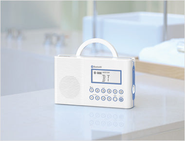 Sangean-FM / AM / Weather Alert / Bluetooth Waterproof Shower Radio