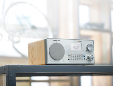 Sangean-HD RadioTM / FM / AM Wooden Cabinet Radio-eSafety Supplies, Inc