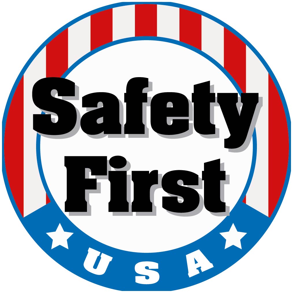 Hard Hat Label, Safety First Usa, 2" Dia, Reflective Ps Vinyl, 25/Pk - HH156R-eSafety Supplies, Inc