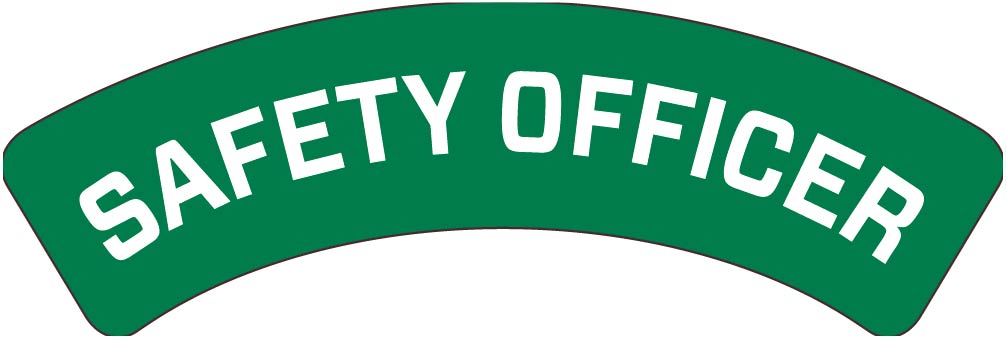 Safety Officer, 1 X 3, Hard Hat Label, Ps Vinyl, 25/Pk - HH165-eSafety Supplies, Inc