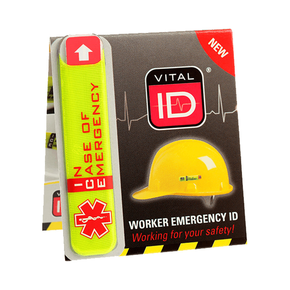 Ice Hard Hat Label 2.75" X 0.5" 3M Scotchlite Reflective - HH205-eSafety Supplies, Inc