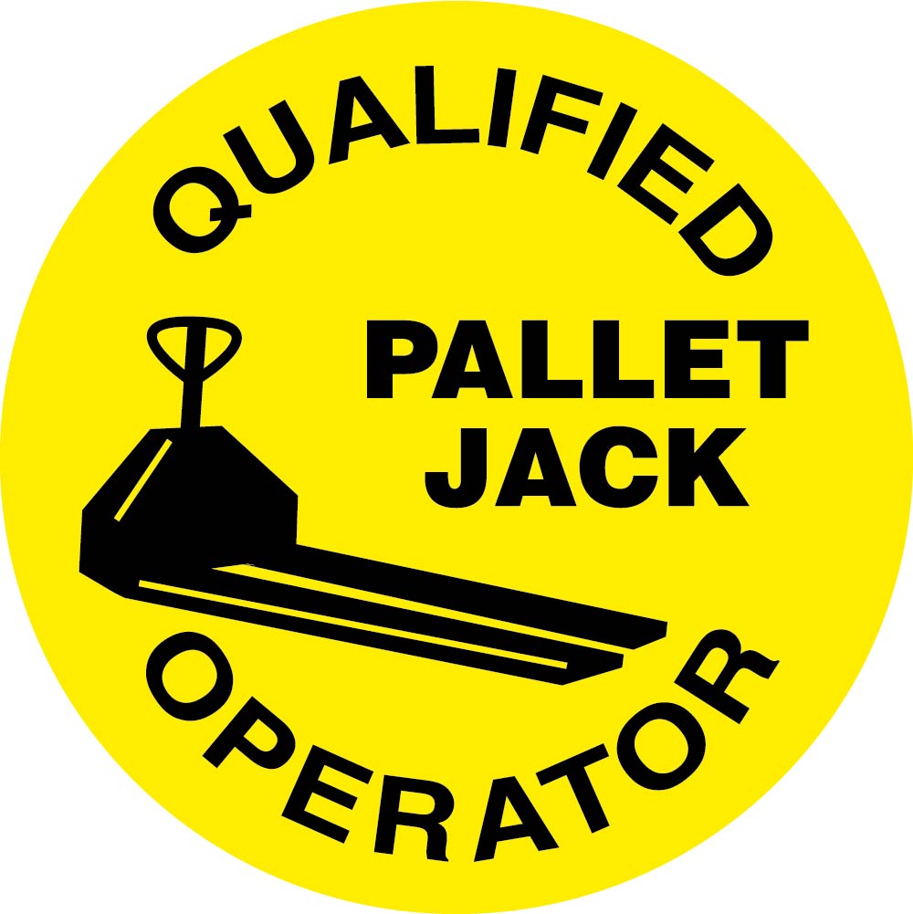 Hard Hat Label, Qualified Pallet Jack Operator, 2"Dia. Reflective Ps Vinyl, 25/Pk - HH85R-eSafety Supplies, Inc