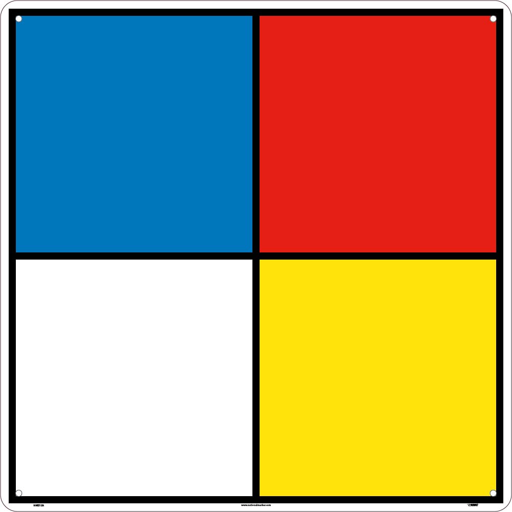Hazardous Materials Systems Sign, 15.5X15.5, Alum Round Corners With Holes. - HMS15A-eSafety Supplies, Inc