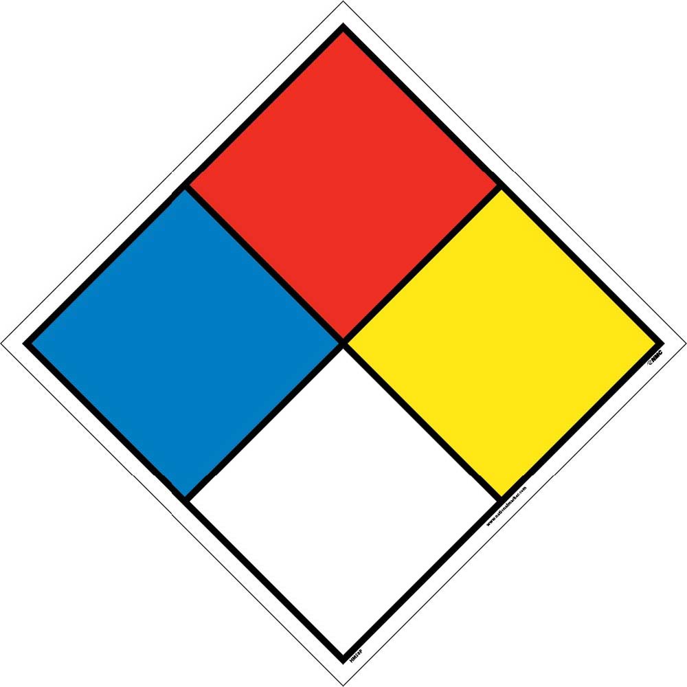 Hazardous Materials System Labels - 5 Pack-eSafety Supplies, Inc