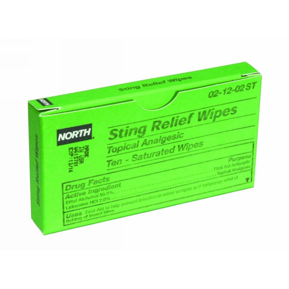 Honeywell 10 Pack Dispense Box North Sting Relief Wipes-eSafety Supplies, Inc