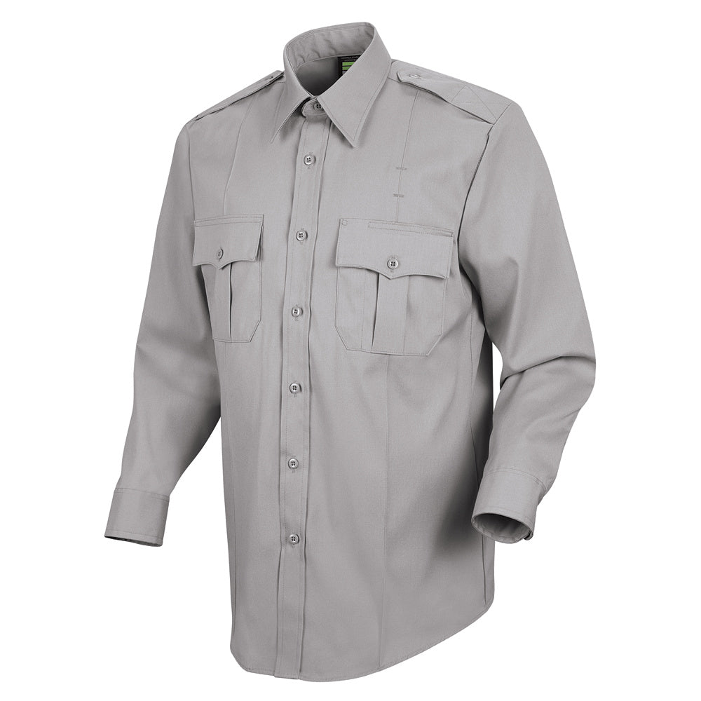 Horace Small New Dimension Stretch Poplin Long Sleeve Shirt HS1113 - Grey-eSafety Supplies, Inc