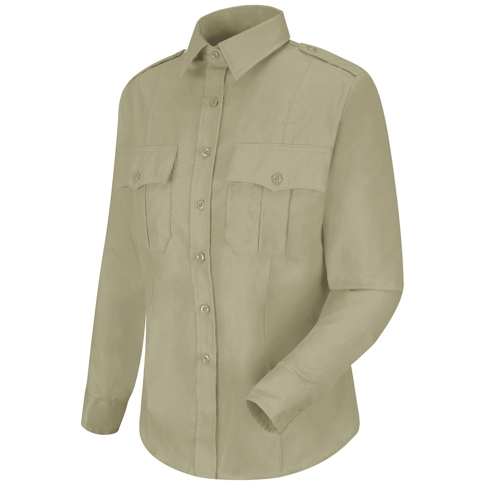 Horace Small New Dimension Stretch Poplin Long Sleeve Shirt HS1168 - Silver Tan-eSafety Supplies, Inc