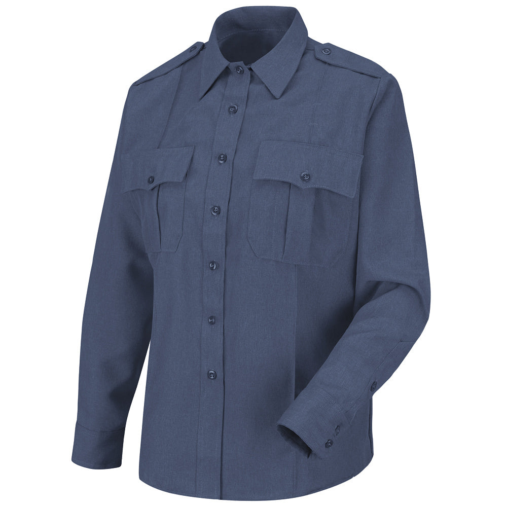 Horace Small Women's Sentry Long Sleeve Shirt HS1185 - French Blue Heather-eSafety Supplies, Inc